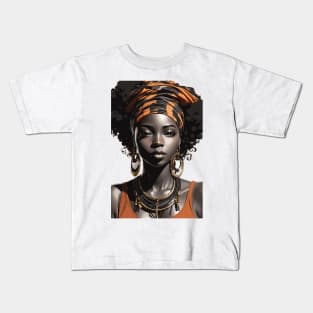 Afrocentric Woman Kids T-Shirt